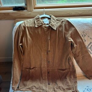 Free People Tan Shirt Jacket